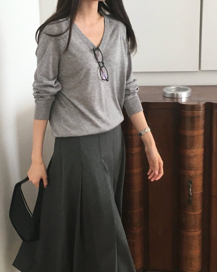 Moani - Korean Women Fashion - #womensfashion - Summer Wool Pleated Skirt - 8