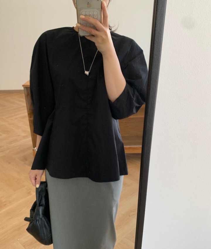 Moani - Korean Women Fashion - #womensfashion - Volume Flare Blouse
