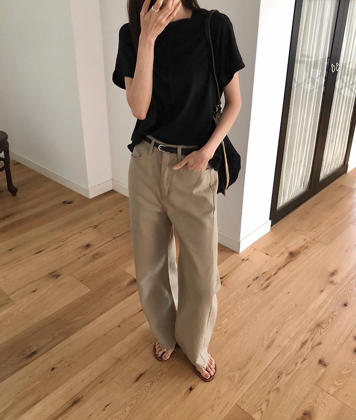 Moani - Korean Women Fashion - #womensfashion - Stitch Tencel Top - 2