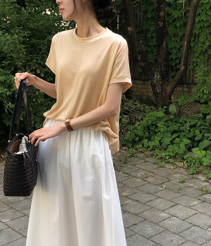 Moani - Korean Women Fashion - #momslook - Stitch Tencel Top - 4