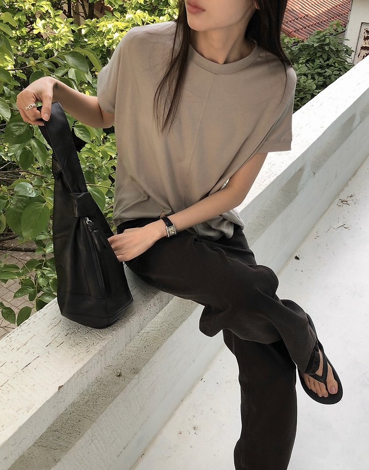 Moani - Korean Women Fashion - #womensfashion - Stitch Tencel Top - 8