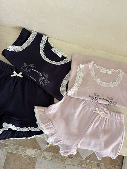 Momo Ann - Korean Children Fashion - #magicofchildhood - Ribbed Set - 3