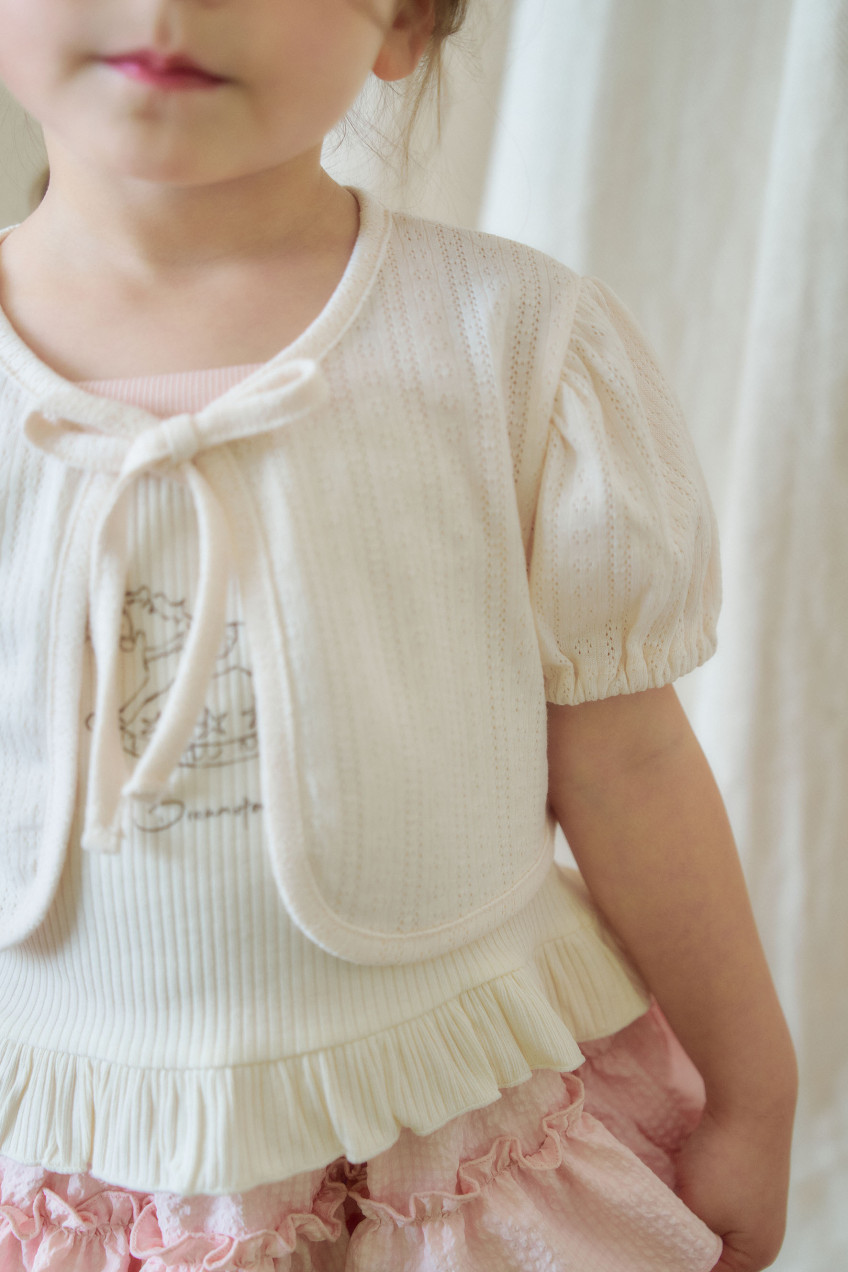 Momo Ann - Korean Children Fashion - #prettylittlegirls - Pompom Cardigan - 8