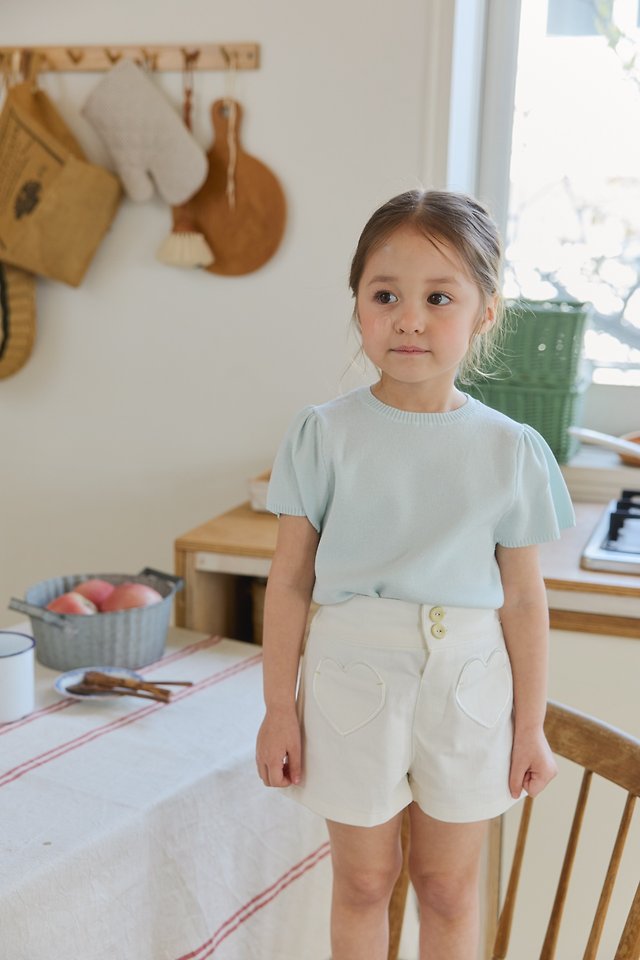 Mon Atelier - Korean Children Fashion - #Kfashion4kids - Heart Shorts - 10