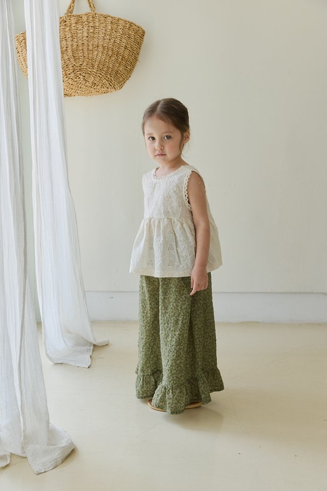 Mon Atelier - Korean Children Fashion - #childofig - Cross Sleeveless Blouse - 7