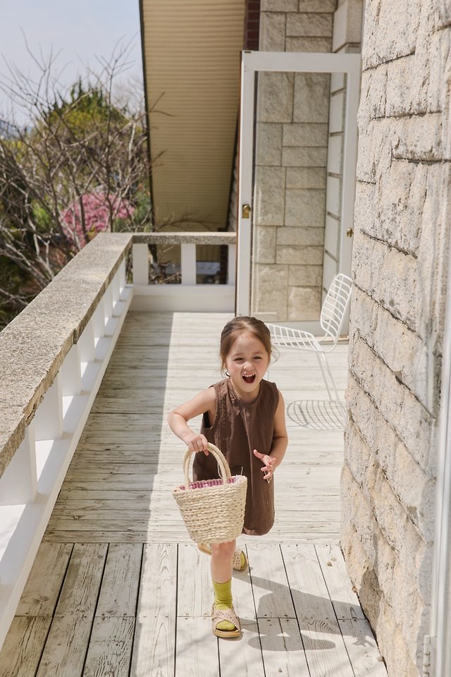 Mon Atelier - Korean Children Fashion - #childofig - Lace Pocket One-piece - 6