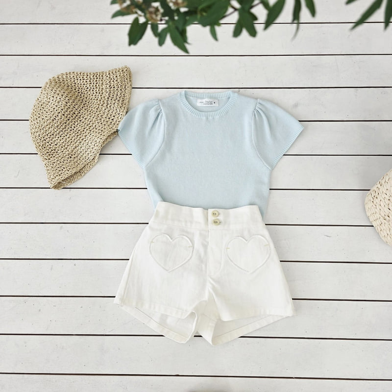Mon Atelier - Korean Children Fashion - #childofig - Heart Shorts
