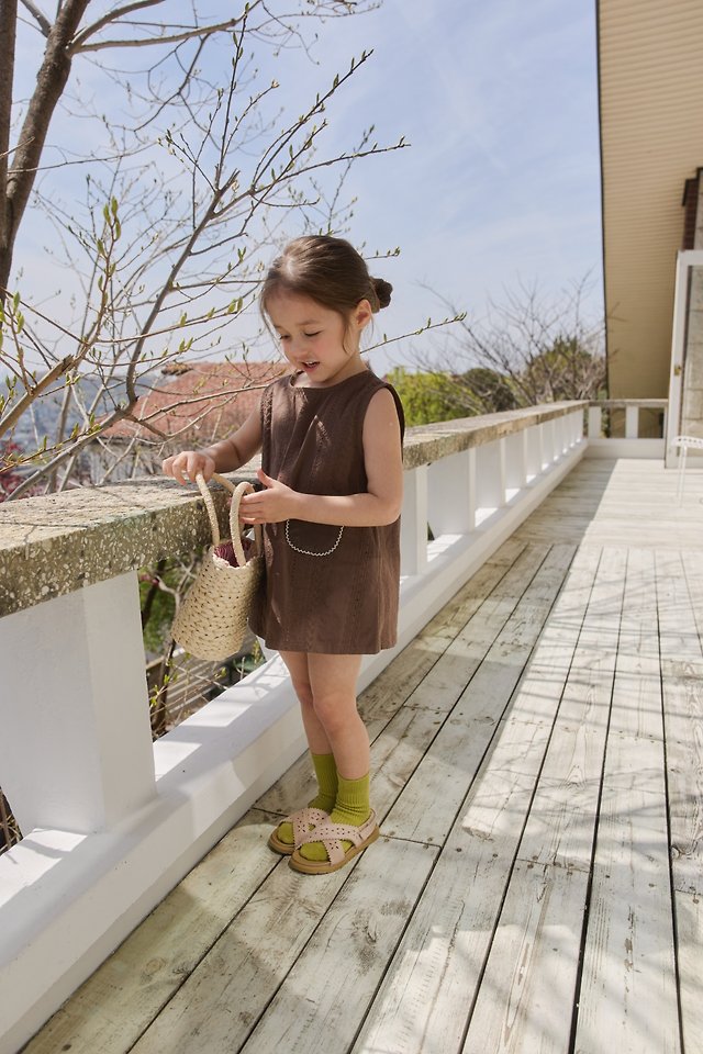Mon Atelier - Korean Children Fashion - #designkidswear - Lace Pocket One-piece - 8