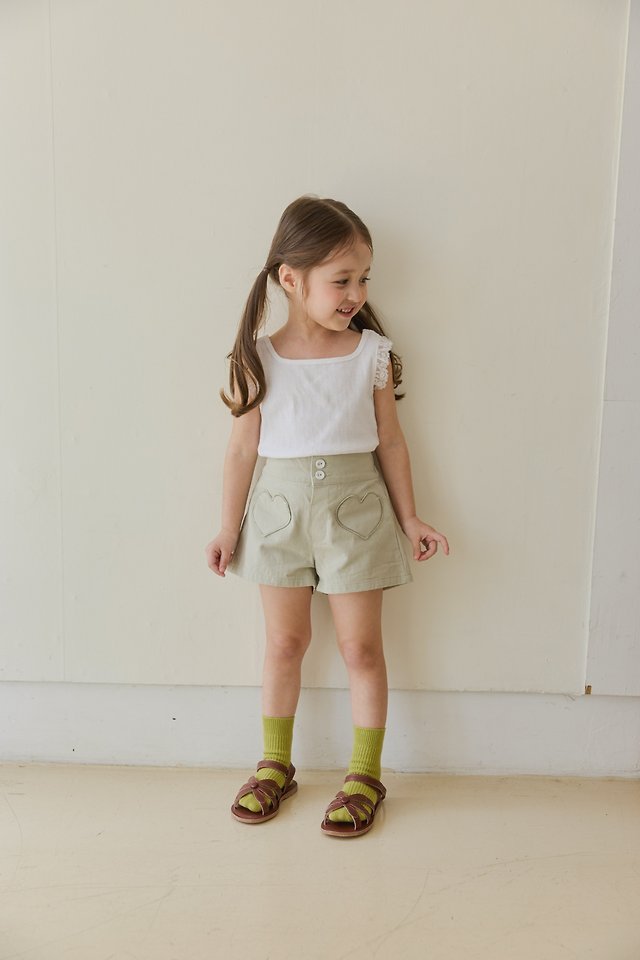 Mon Atelier - Korean Children Fashion - #fashionkids - Eyelet Sleeveless Top - 2