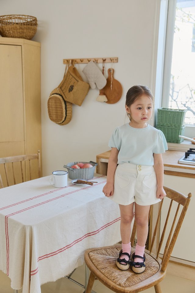 Mon Atelier - Korean Children Fashion - #kidsshorts - Heart Shorts - 7