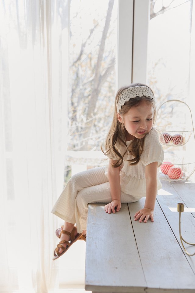 Mon Atelier - Korean Children Fashion - #kidsshorts - Creme Setup - 6