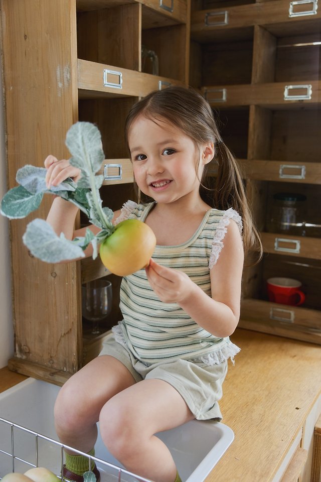 Mon Atelier - Korean Children Fashion - #kidsstore - Stripe Sleeveless Top - 3