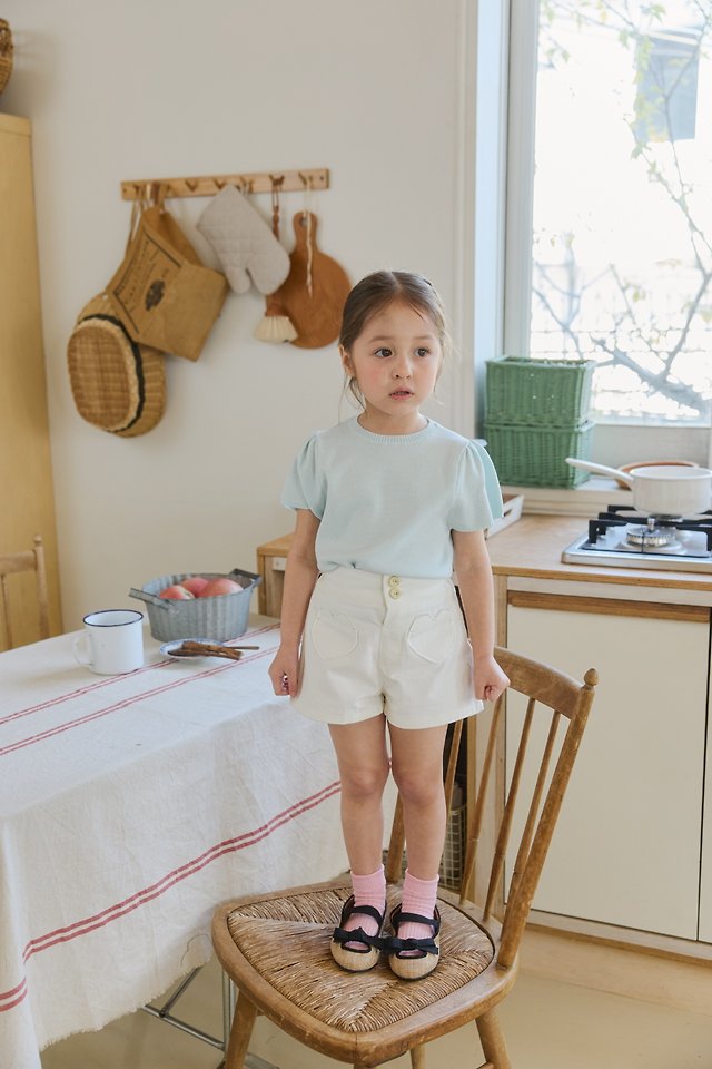Mon Atelier - Korean Children Fashion - #kidsstore - Heart Shorts - 8