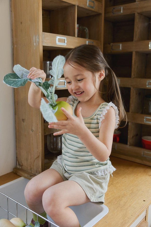 Mon Atelier - Korean Children Fashion - #kidsstore - Stripe Sleeveless Top - 4