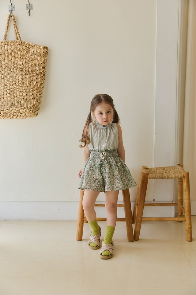 Mon Atelier - Korean Children Fashion - #kidzfashiontrend - Frill Neck Blouse - 2