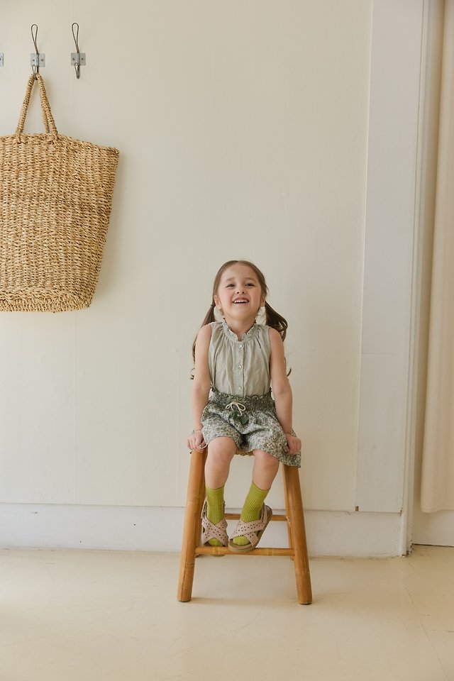Mon Atelier - Korean Children Fashion - #Kfashion4kids - Frill Neck Blouse - 4