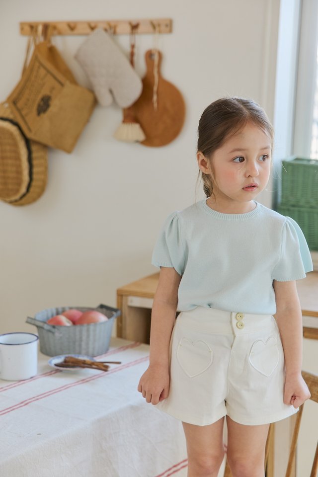 Mon Atelier - Korean Children Fashion - #littlefashionista - Heart Shorts - 11