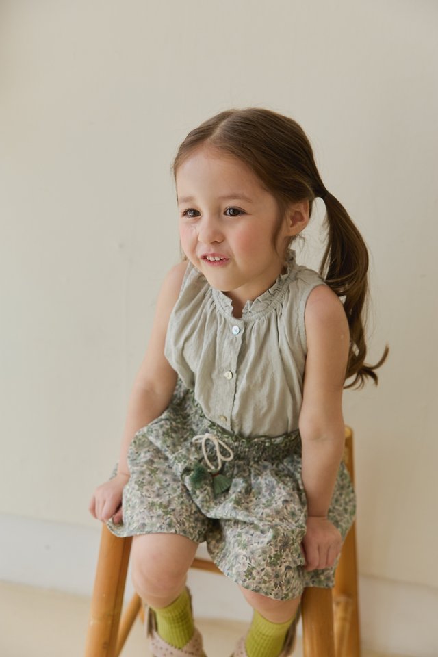 Mon Atelier - Korean Children Fashion - #magicofchildhood - Frill Neck Blouse - 5