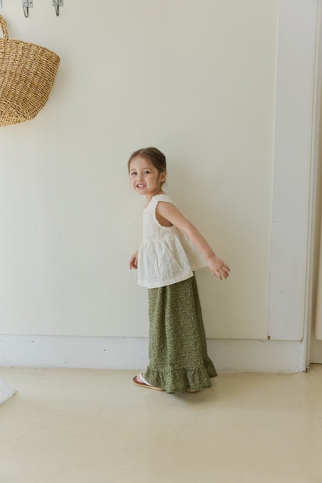 Mon Atelier - Korean Children Fashion - #prettylittlegirls - Cross Sleeveless Blouse - 6