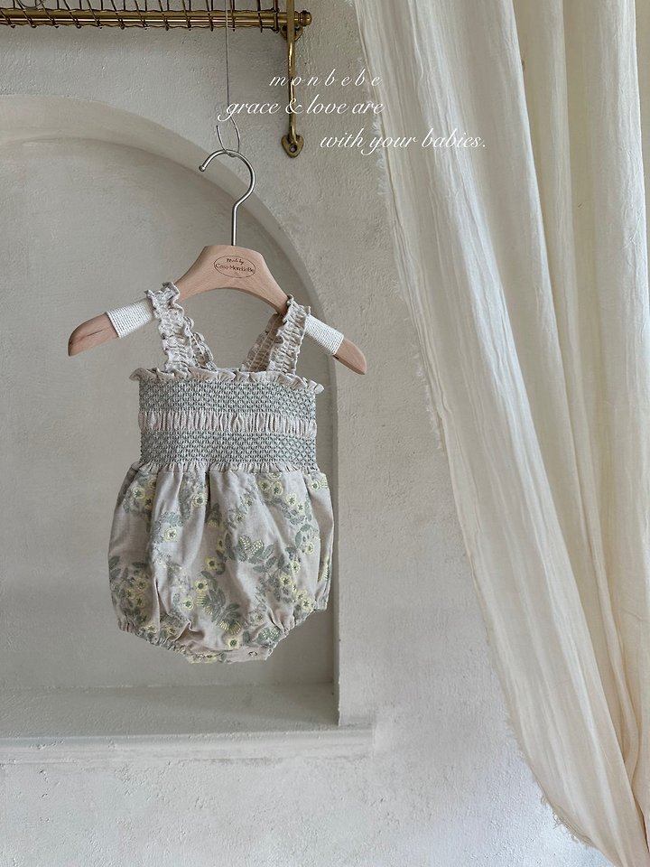 Monbebe - Korean Baby Fashion - #babyboutique - Green Veil Suit