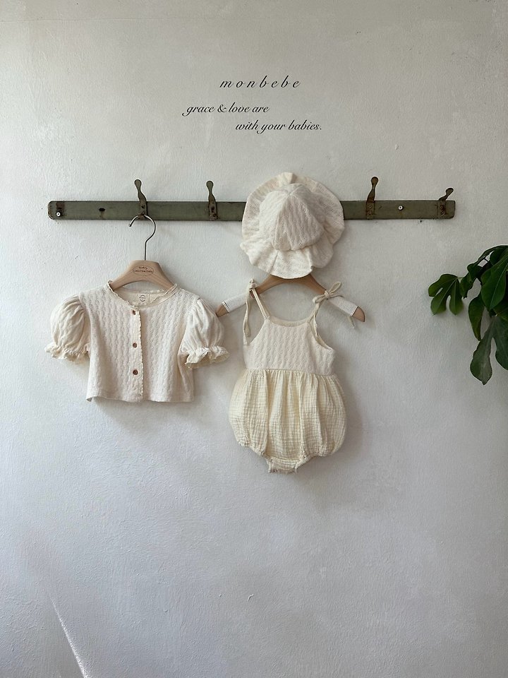 Monbebe - Korean Baby Fashion - #babyboutiqueclothing - Rosé Knit Suit - 3