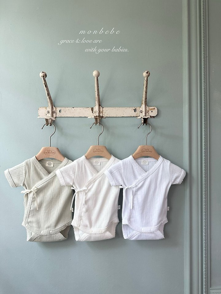 Monbebe - Korean Baby Fashion - #babyboutiqueclothing - Mong Wrap Suit