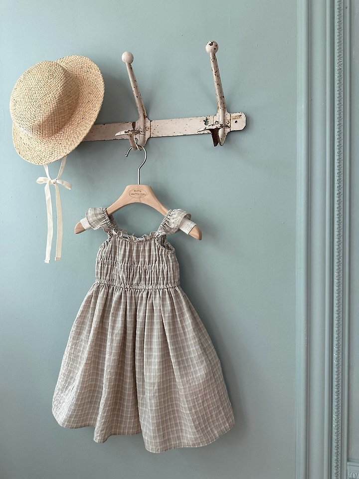 Monbebe - Korean Baby Fashion - #babyboutiqueclothing - Maple Check One-piece - 9