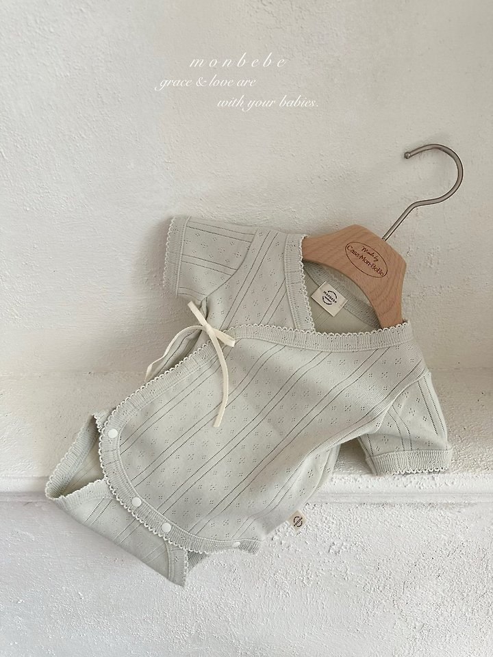 Monbebe - Korean Baby Fashion - #babyclothing - Mong Wrap Suit - 2