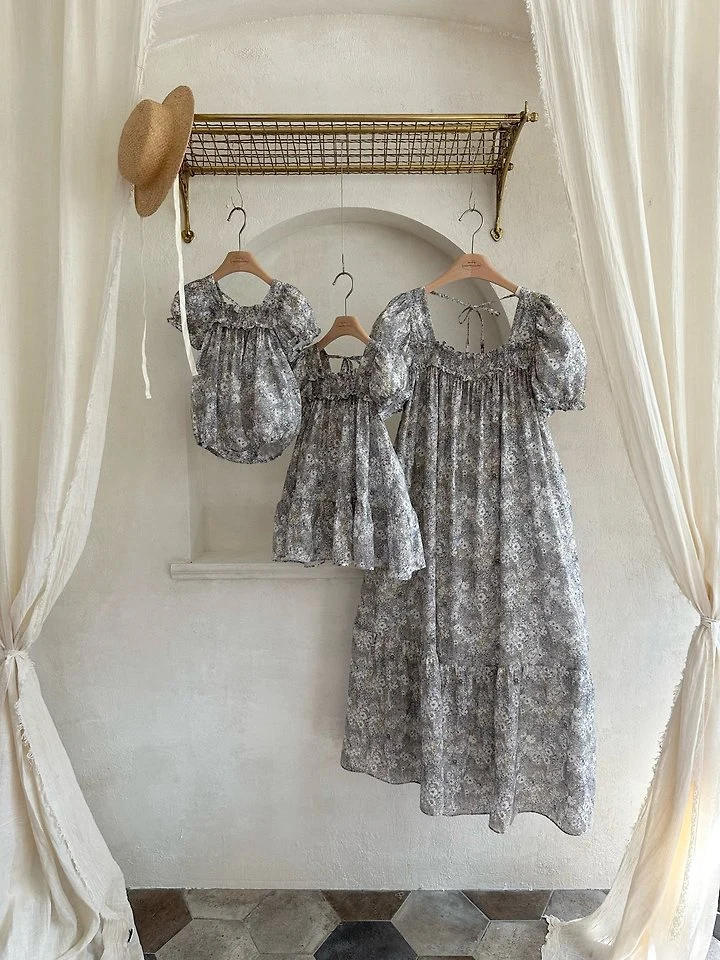 Monbebe - Korean Baby Fashion - #babyclothing - Hazy Flower Suit - 6
