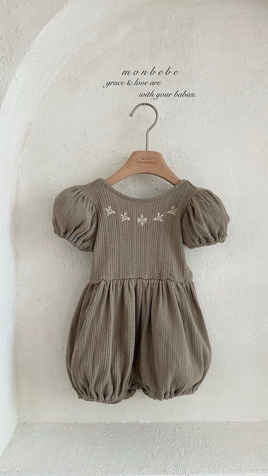 Monbebe - Korean Baby Fashion - #babyclothing - Leah Embroidery Suit (Kids) - 5