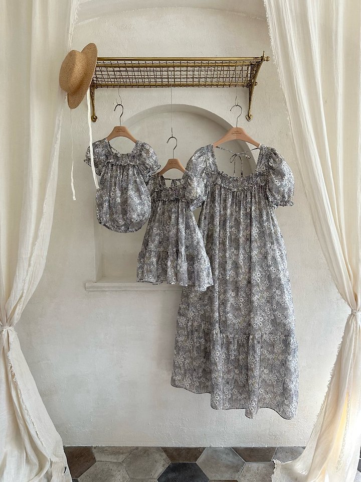 Monbebe - Korean Baby Fashion - #babyfashion - Hazy Flower One-piece - 8