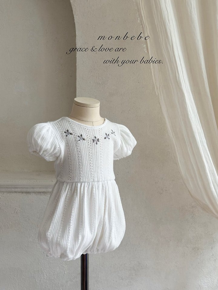 Monbebe - Korean Baby Fashion - #babyfashion - Leah Embroidery Suit (Kids) - 6