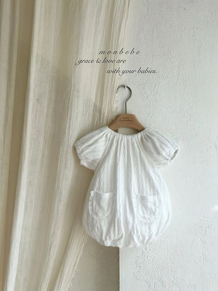 Monbebe - Korean Baby Fashion - #babyfashion - Knit Balloon Suit