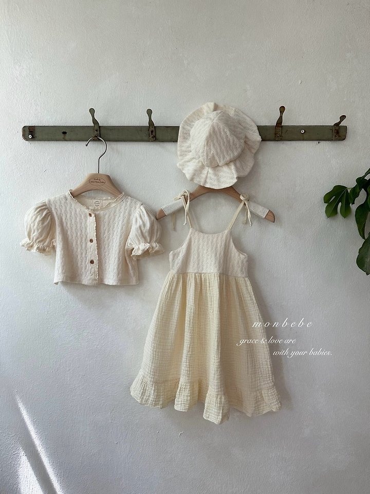 Monbebe - Korean Baby Fashion - #babyfever - Rosé Knit One-piece - 7