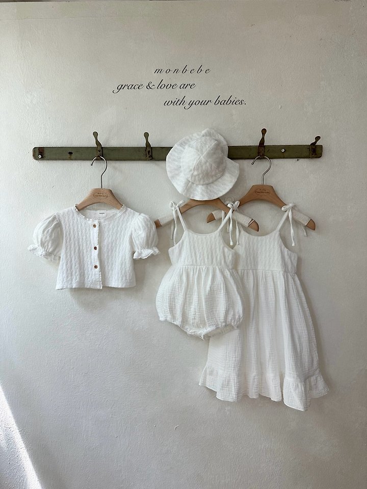Monbebe - Korean Baby Fashion - #babyfever - Rosé Knit Suit - 6