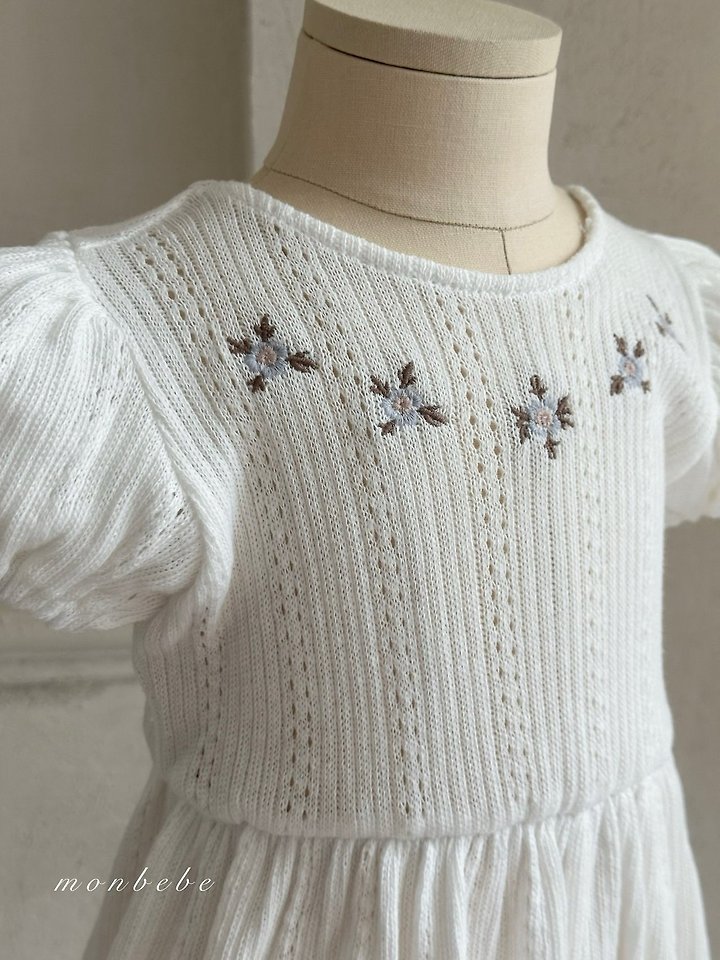 Monbebe - Korean Baby Fashion - #babyfever - Leah Embroidery Suit - 6