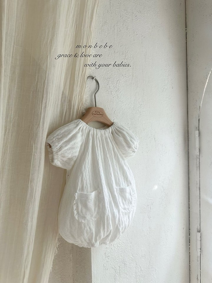 Monbebe - Korean Baby Fashion - #babyfever - Knit Balloon Suit - 2
