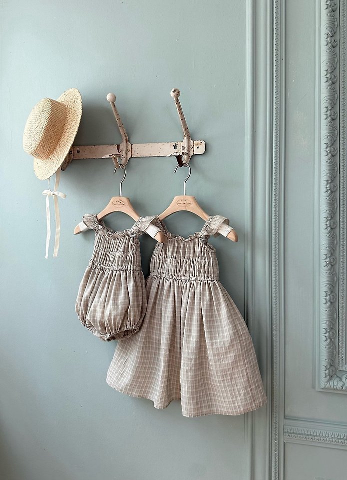 Monbebe - Korean Baby Fashion - #babygirlfashion - Maple Check Suit - 12