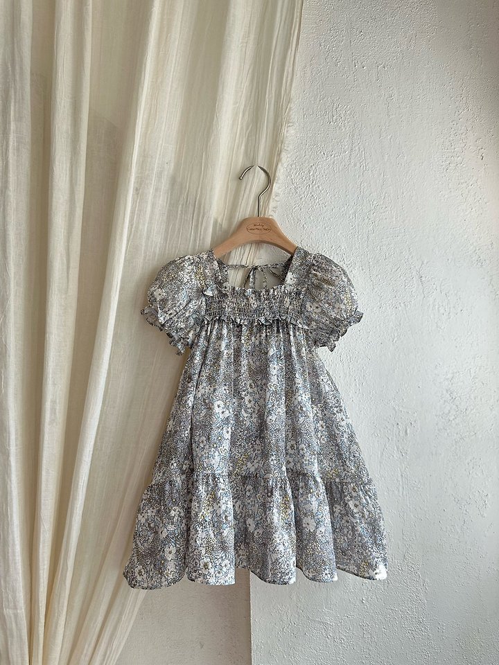 Monbebe - Korean Baby Fashion - #babygirlfashion - Hazy Flower One-piece - 10