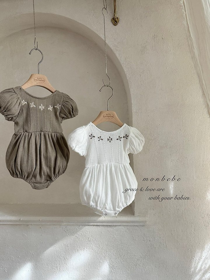 Monbebe - Korean Baby Fashion - #babygirlfashion - Leah Embroidery Suit - 7
