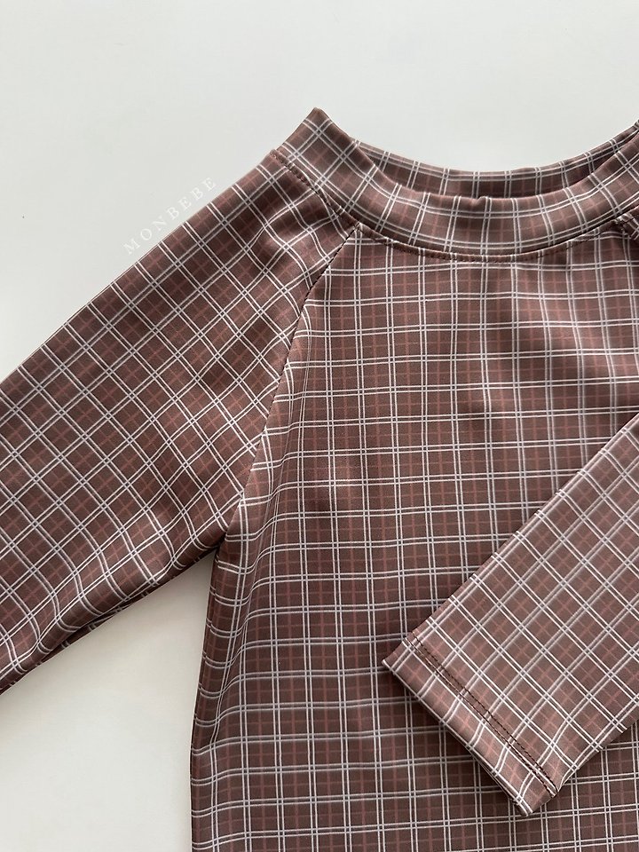 Monbebe - Korean Baby Fashion - #babygirlfashion - Brownie Swim Set (Top Bottom Set) - 5
