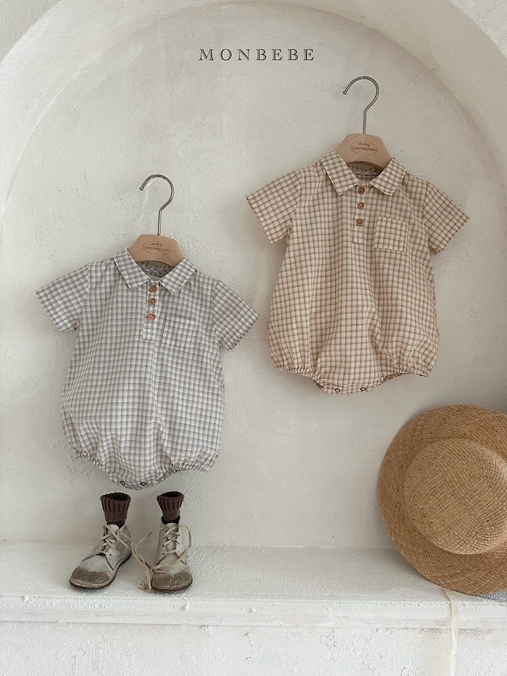 Monbebe - Korean Baby Fashion - #babylifestyle - Rio Check Suit
