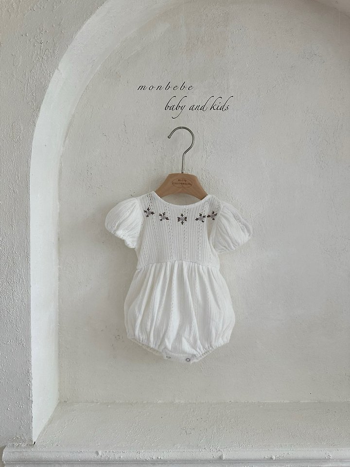 Monbebe - Korean Baby Fashion - #babyoninstagram - Leah Embroidery Suit - 9