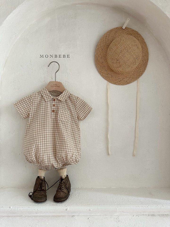 Monbebe - Korean Baby Fashion - #babyoninstagram - Rio Check Suit - 2