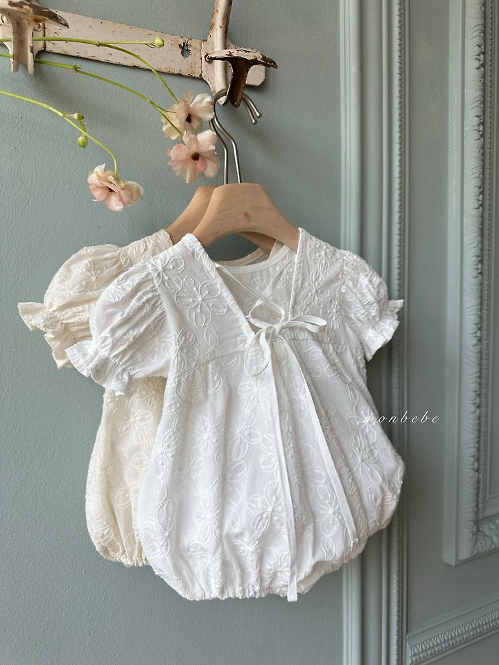 Monbebe - Korean Baby Fashion - #babyoninstagram - Cotton Embroidery Suit - 7