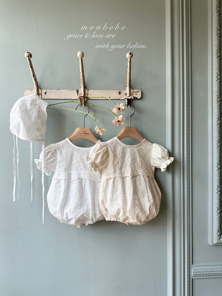 Monbebe - Korean Baby Fashion - #babyootd - Cotton Embroidery Suit - 8