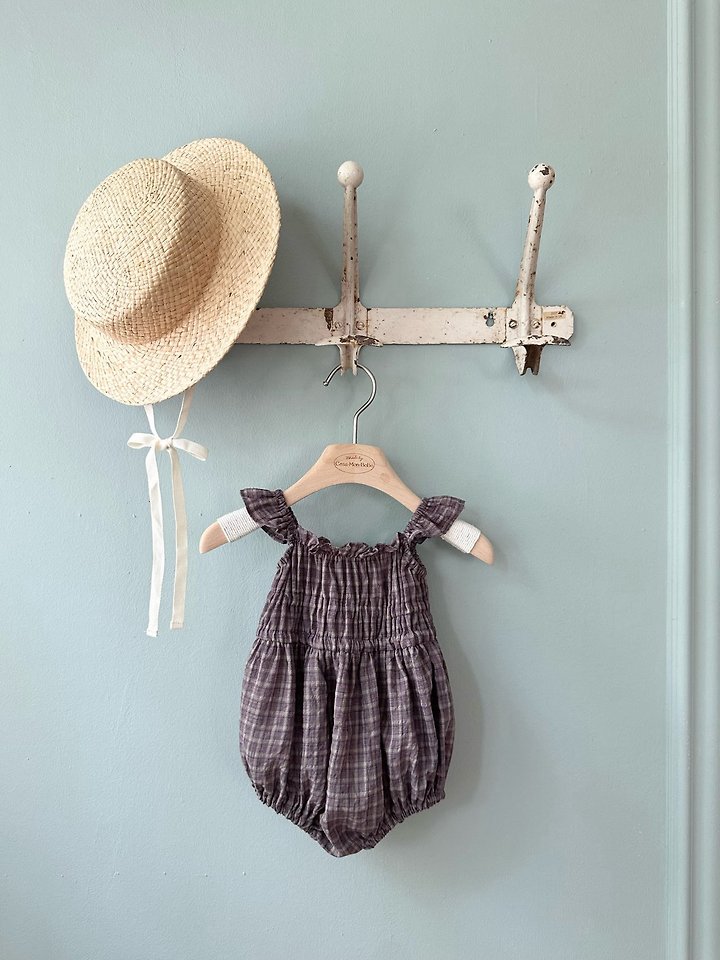 Monbebe - Korean Baby Fashion - #babyoutfit - Maple Check Suit - 2