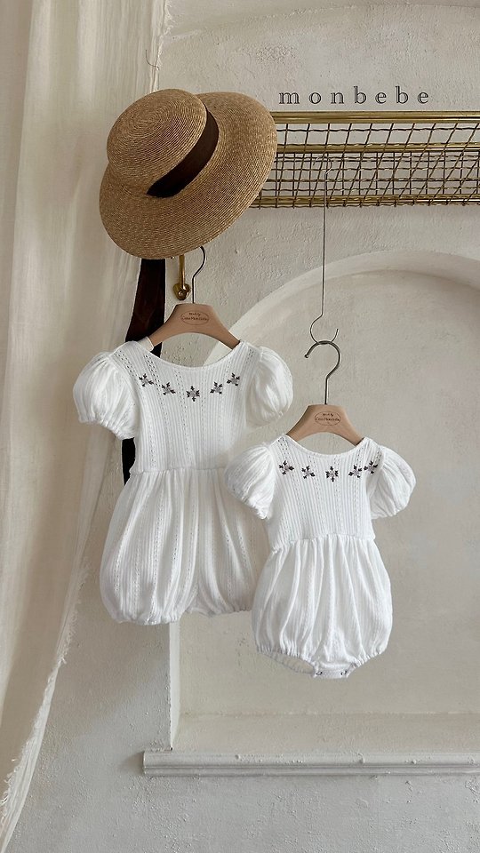 Monbebe - Korean Baby Fashion - #babyoutfit - Leah Embroidery Suit - 12