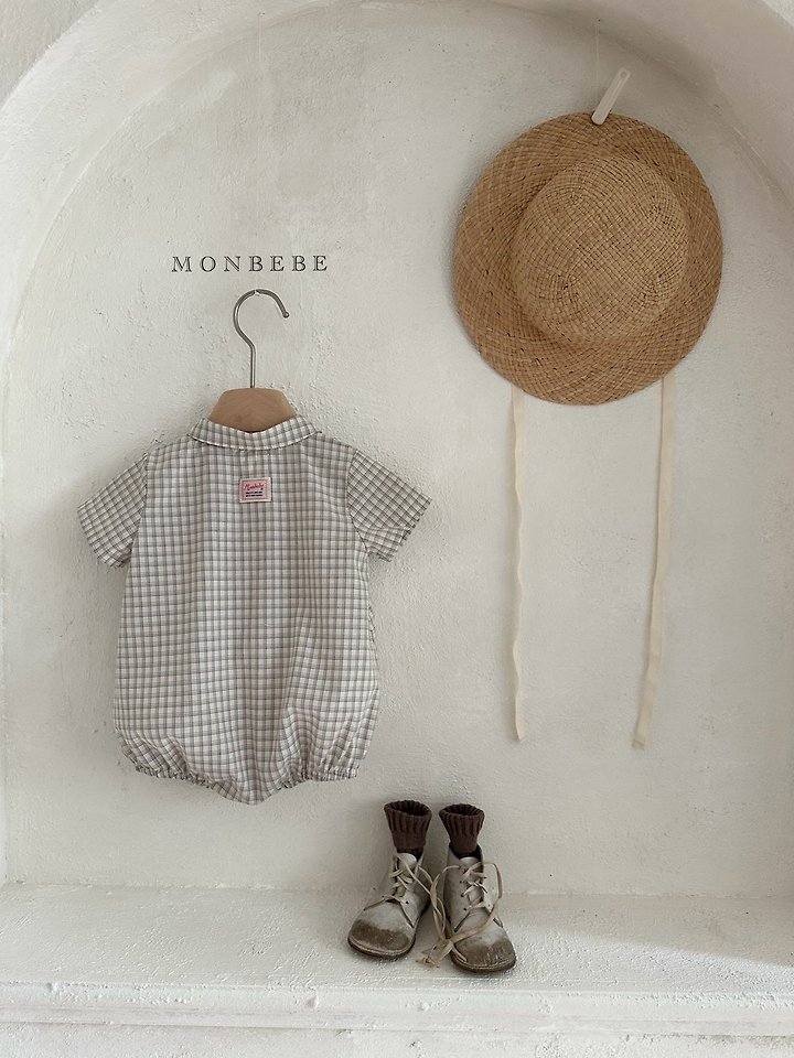 Monbebe - Korean Baby Fashion - #babyoutfit - Rio Check Suit - 5