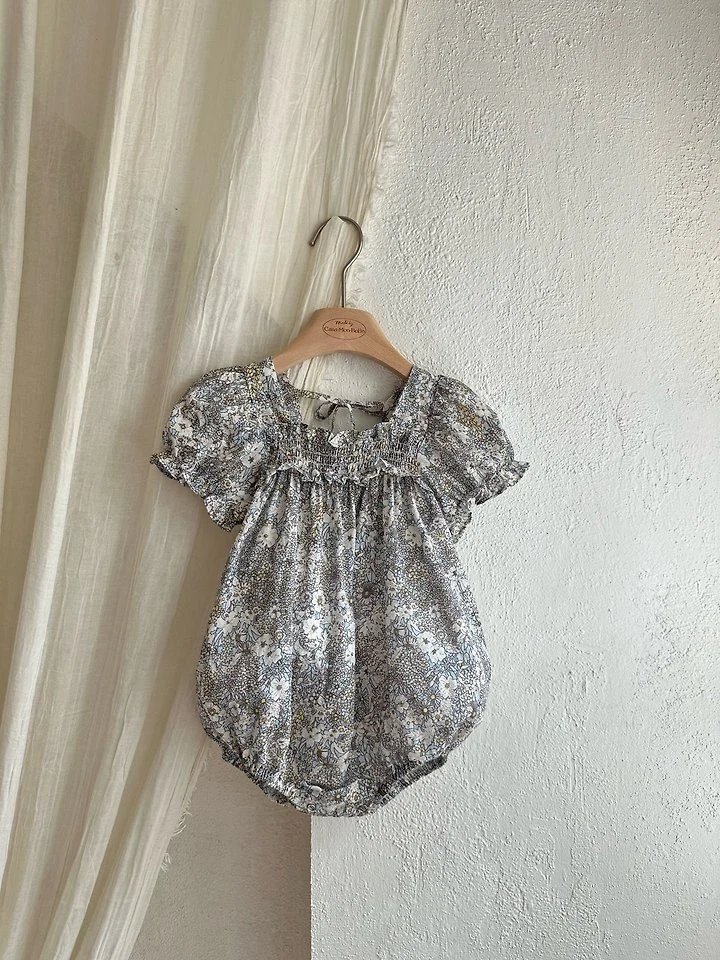 Monbebe - Korean Baby Fashion - #onlinebabyboutique - Hazy Flower Suit